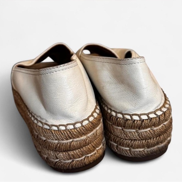 Prada Cream Espadrille Flats with Jute Sole - Picture 7 of 8